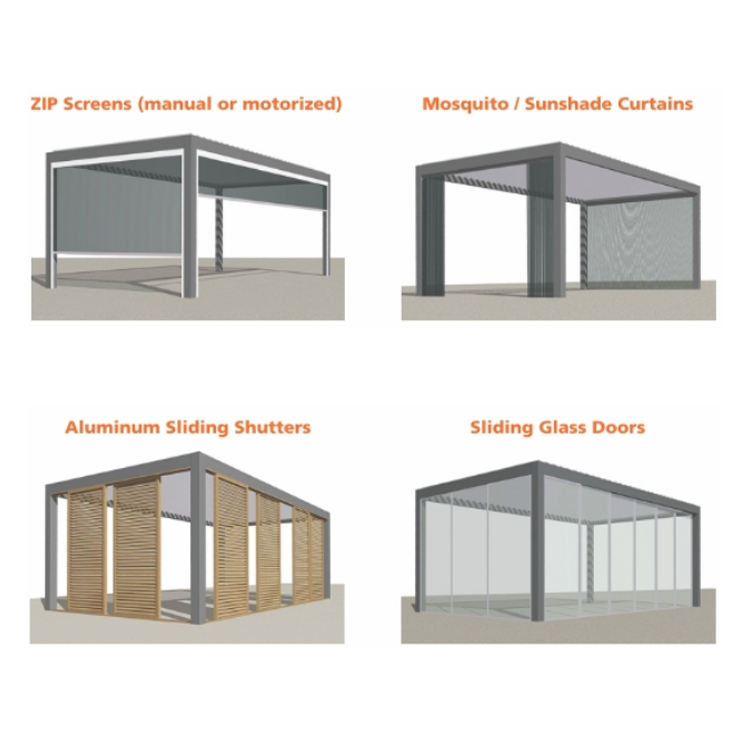 ไอเดีย Aluminium Pergola Sunroom