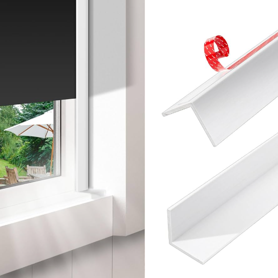 L รูปรางด้านข้าง PVC สำหรับมู่ลี่ปิดกั้น 100%