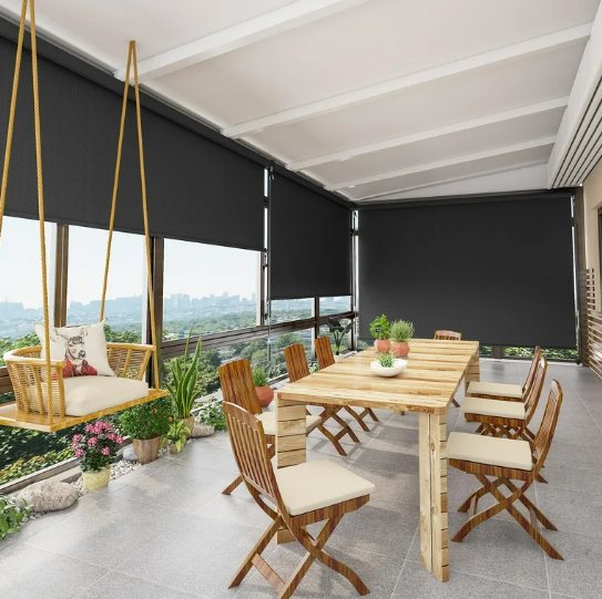 10 'x 8' Crank Outdoor Crank Roller Shade