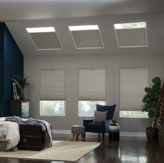 Blackout Skylight Shades พร้อมช่องด้านข้าง
