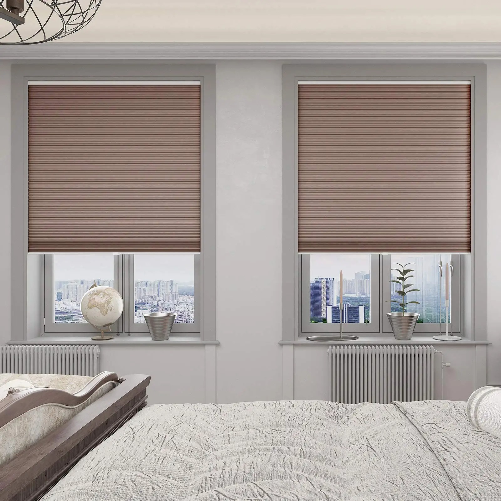 แอปพลิเคชั่น Cordless Cellular Shades Blackout Blinds