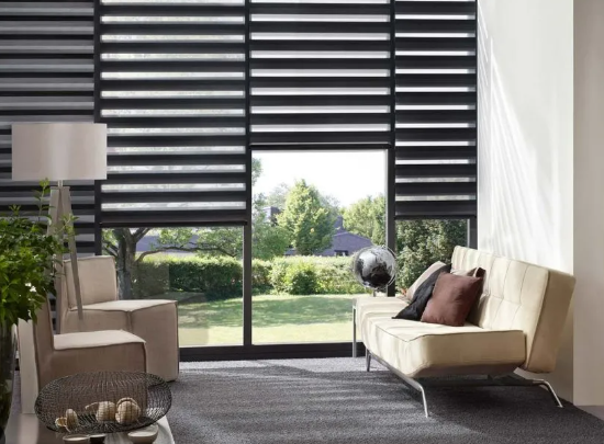 70x34 Custom Made Day และ Night Zebra Blinds