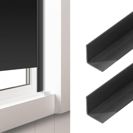 L รูปรางด้านข้าง PVC สำหรับมู่ลี่ปิดกั้น 100%