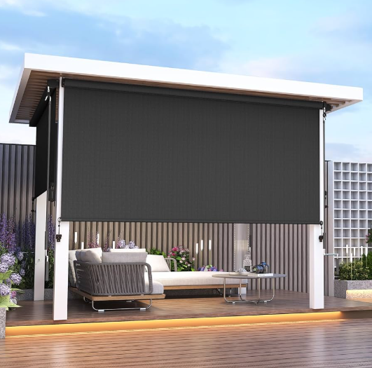 10 'x 8' Crank Outdoor Crank Roller Shade